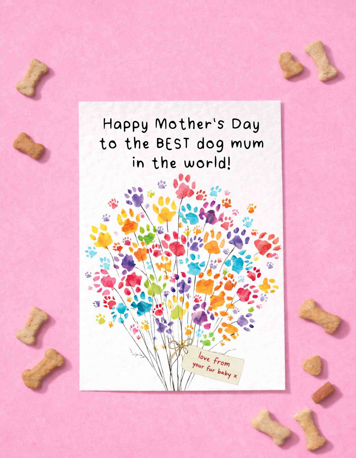 Mother's Day Card From The Dog, Pet Mother's Day Greeting Card