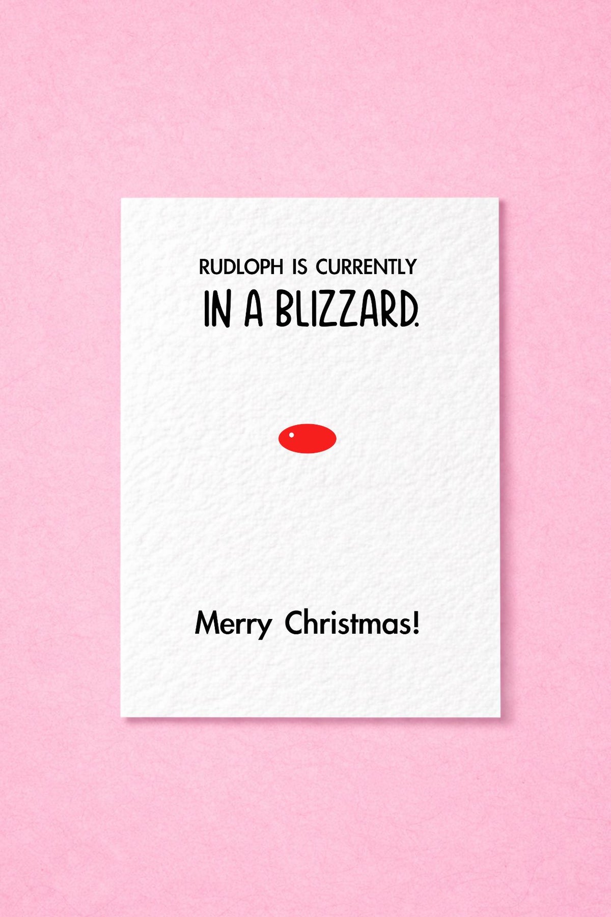 Funny Rudolph Christmas Card - Christmas Greeting Card - Invisible Reindeer