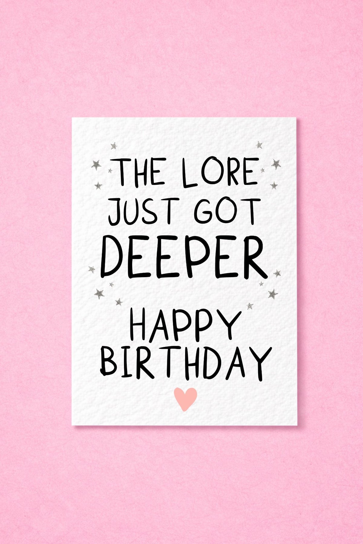 Deeper Birthday Card, Funny Birthday Humor, Sarcastic Gift, Witty Greeting, Simple Typography, Best Friend Age Joke Card