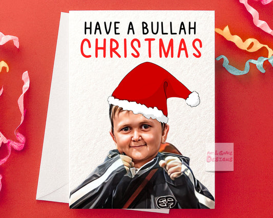 Hasbulla Christmas Greeting Card - Happy Birthday - Have A Bulla Christmas- Humorous Card - Funny