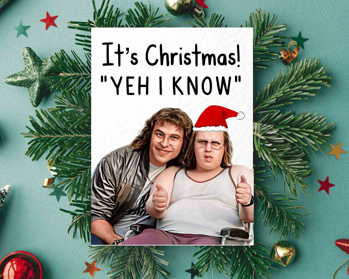 Andy and Lou Funny Christmas Card - Funny UK Comedy Show - Famous Actor - Yeh I Know