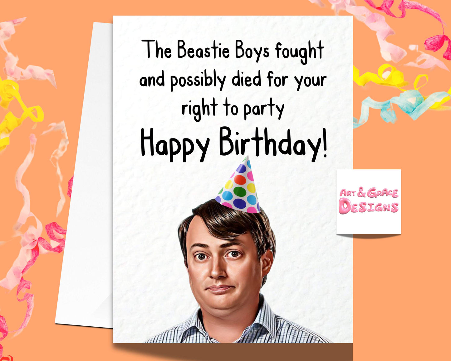 Mark Corrigan Birthday Card: Funny TV Show Greeting Card