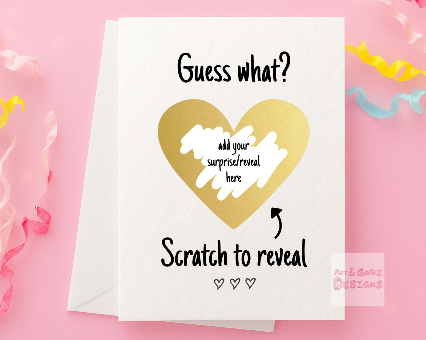 Birthday Surprise Scratch Card, Gift Reveal, Surprise Greeting Card, Birthday Card, Surprise Trip, Holiday, Birthday Gift