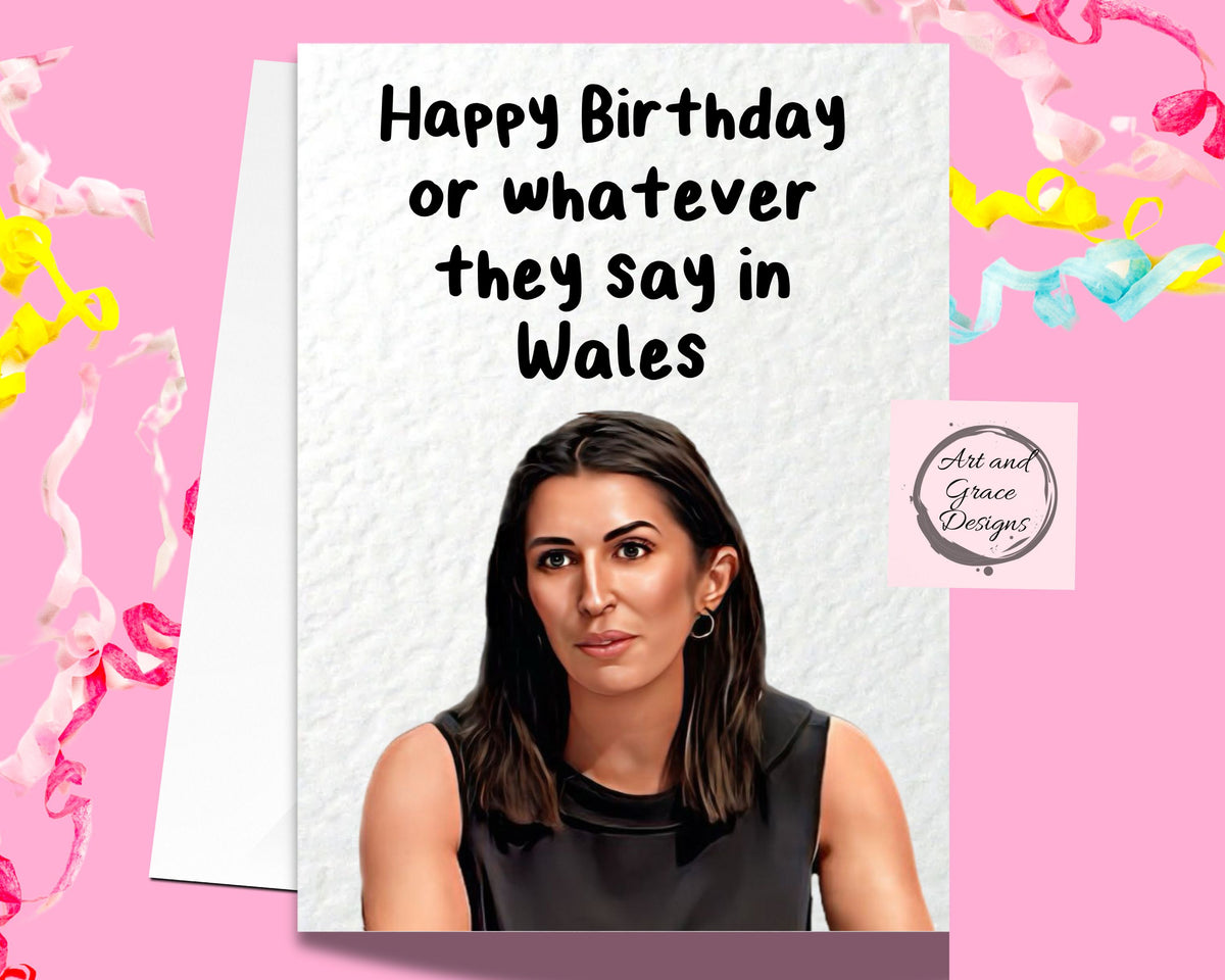 The Traitors Linda Greeting Card - Who The Hell Is This Birthday Card From? Reality Game Show - Funny Happy Birthday -Claudia Winkleman