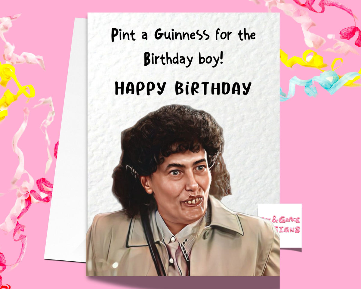 Still Game Greeting Card -Edith- Funny TV Show Birthday Card