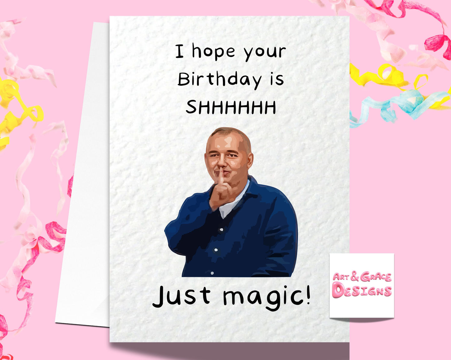 Bob Mortimer Greeting Card - I Hope Your Birthday Is Magic Birthday Card - Funny Comedian