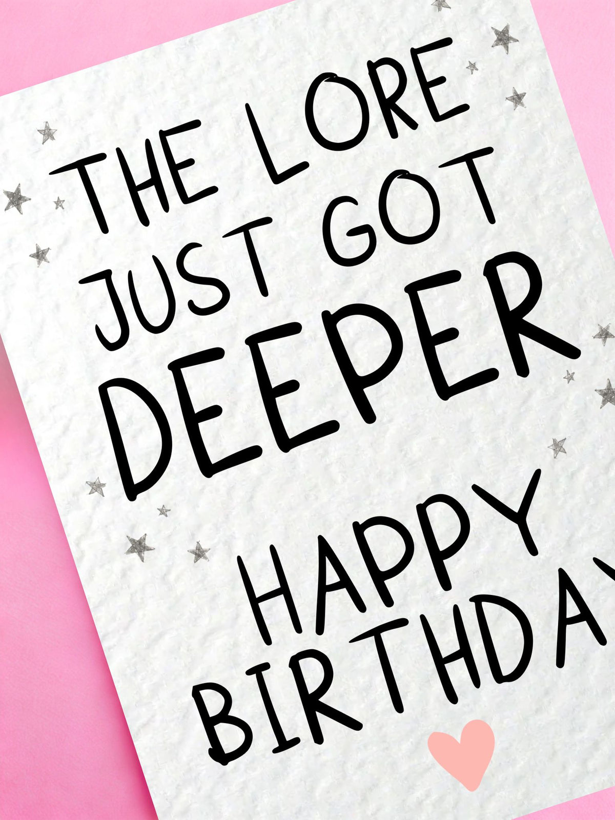 Deeper Birthday Card, Funny Birthday Humor, Sarcastic Gift, Witty Greeting, Simple Typography, Best Friend Age Joke Card