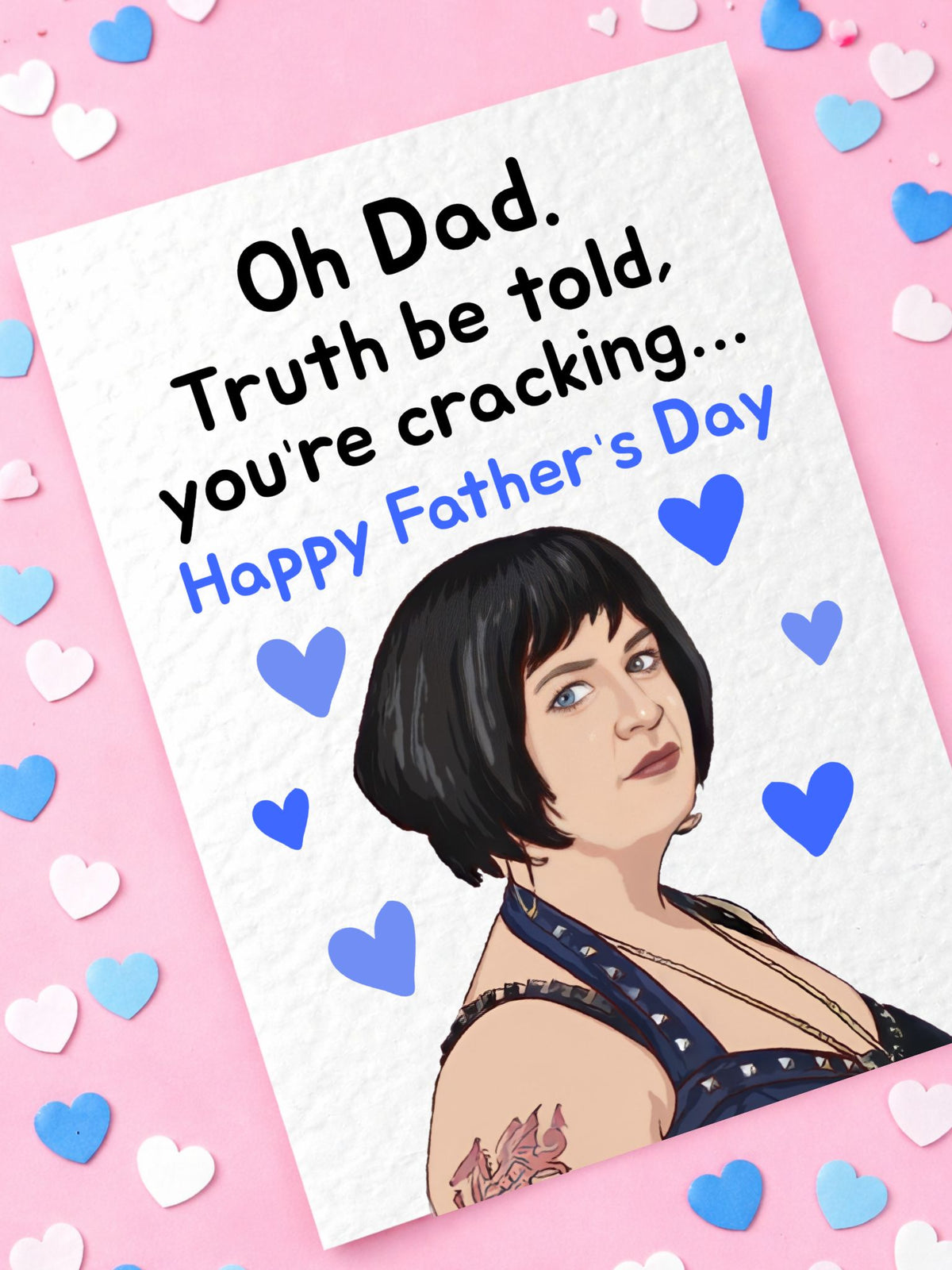 Nessa Greeting Card - Happy Father's Day You're Crackin... - Humorous Gift For Dad