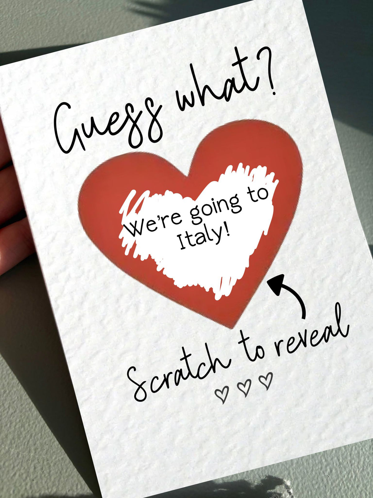 Birthday Surprise Scratch Card, Gift Reveal, Surprise Greeting Card, Birthday Card, Surprise Trip, Holiday, Birthday Gift, Anniversary Card