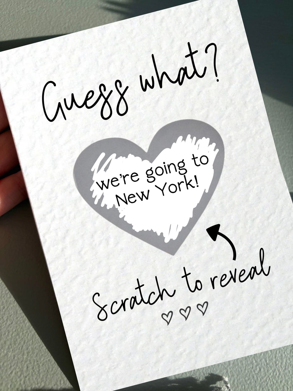 Birthday Surprise Scratch Card, Gift Reveal, Surprise Greeting Card, Birthday Card, Surprise Trip, Holiday, Birthday Gift, Anniversary Card