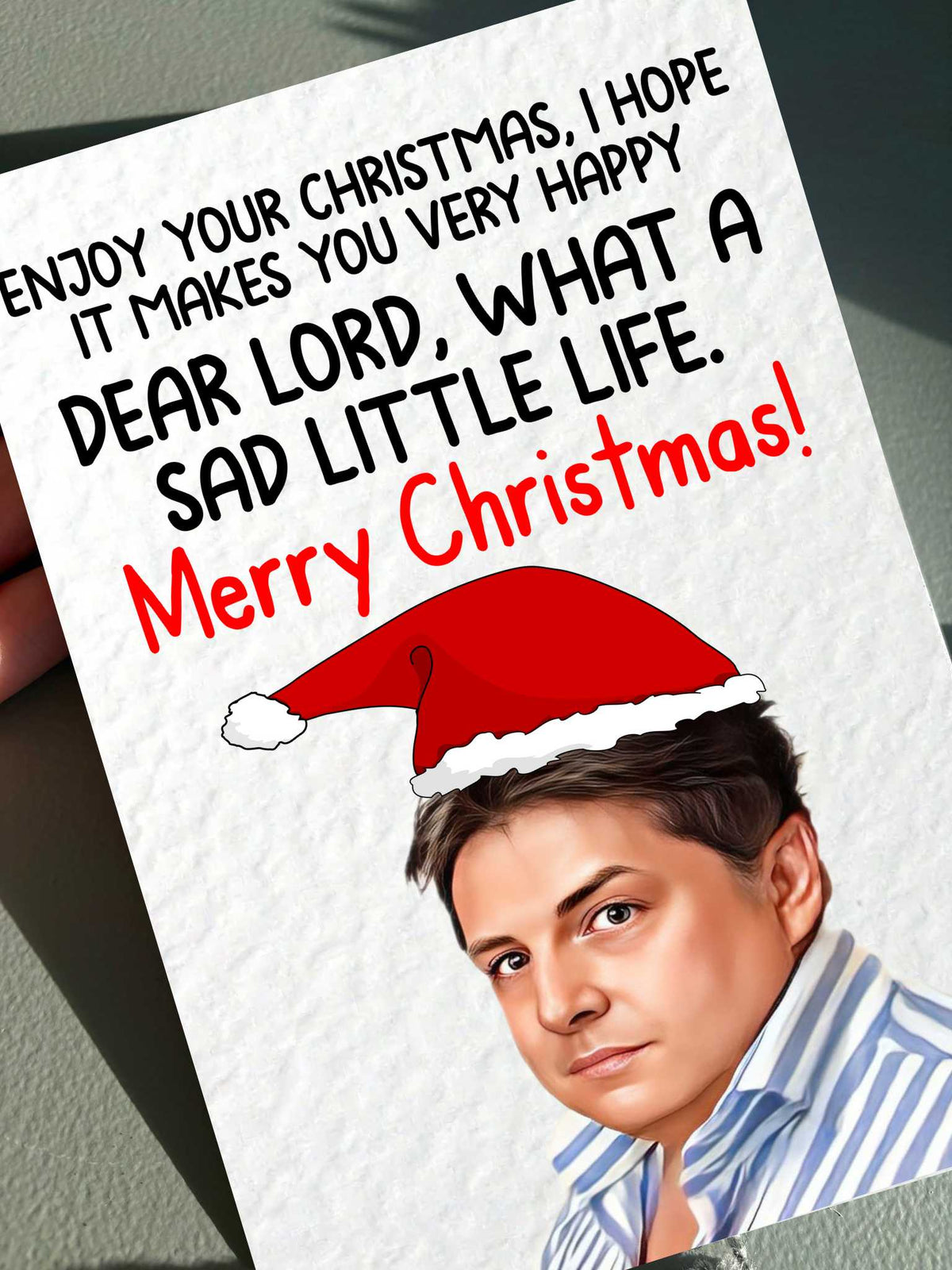 Come Dine With Me Christmas Card: Funny UK Meme Greeting Card