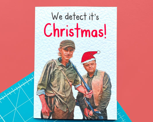 Detectorists Greeting Christmas Card - Andy Stone- Lance - Funny Card -  BBC Show - Famous Comedy Show - Famous Actor
