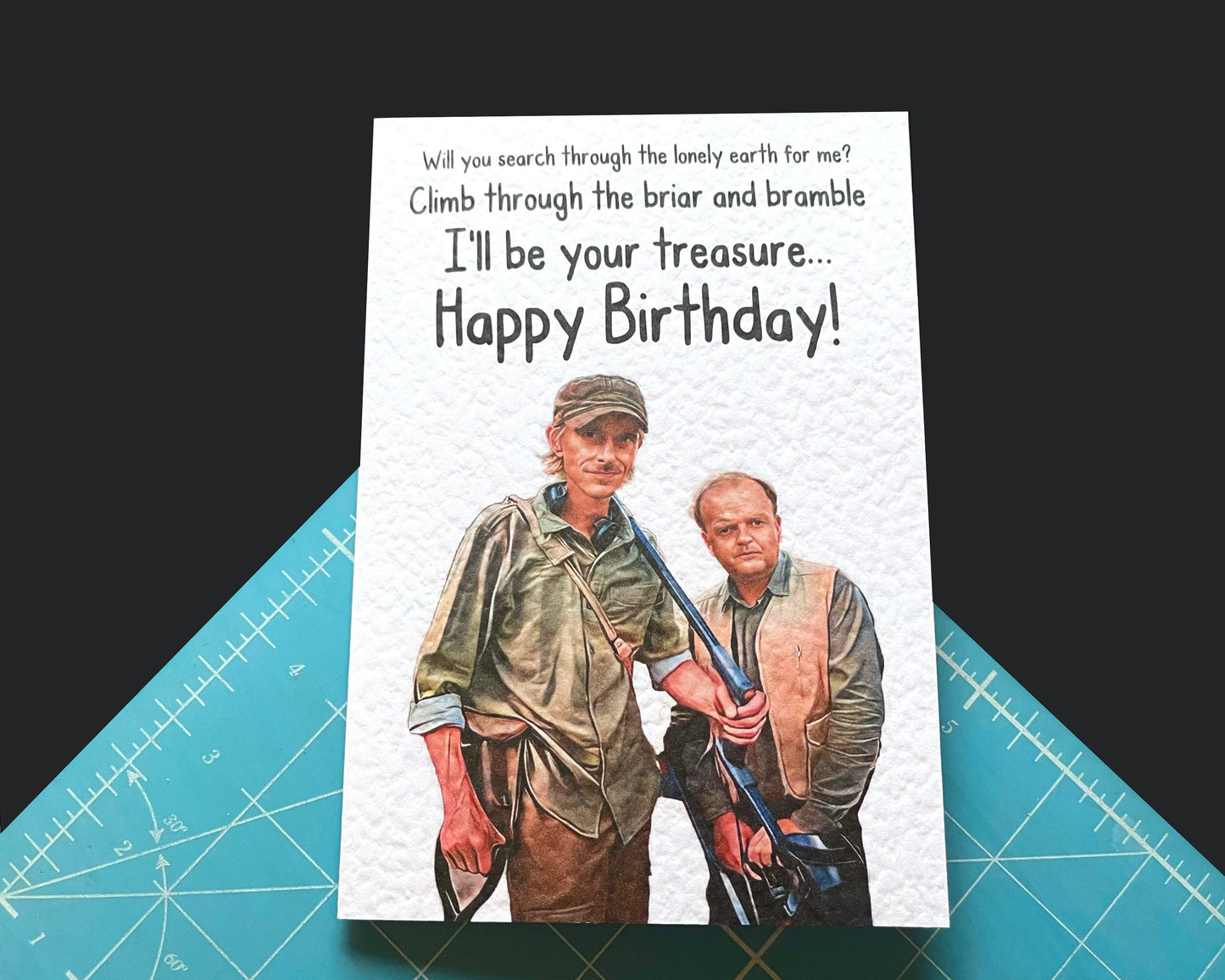 Detectorists Greeting Card - Andy Stone- Lance - Funny Card - BBC Show - Famous Comedy Show - Famous Actor - Briar and Bramble For Me