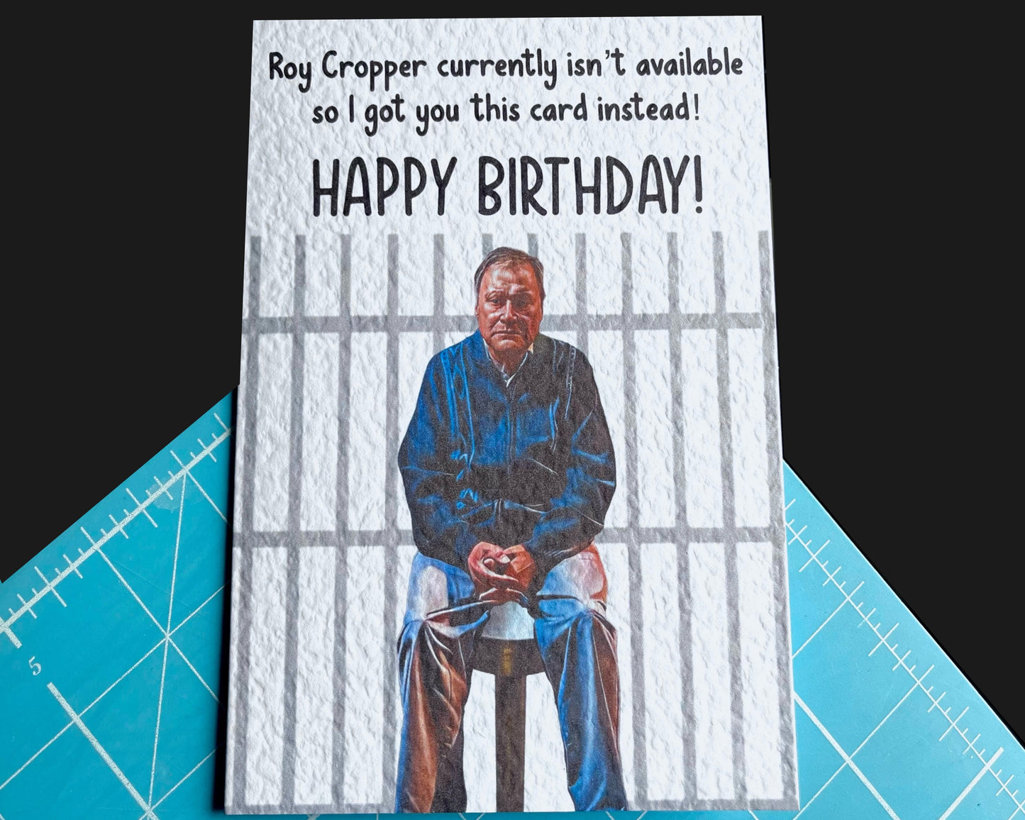 Roy Cropper In Jail Greeting Card - Coronation Street- Funny Soap Star - Happy Birthday - Roy Cropper Meme