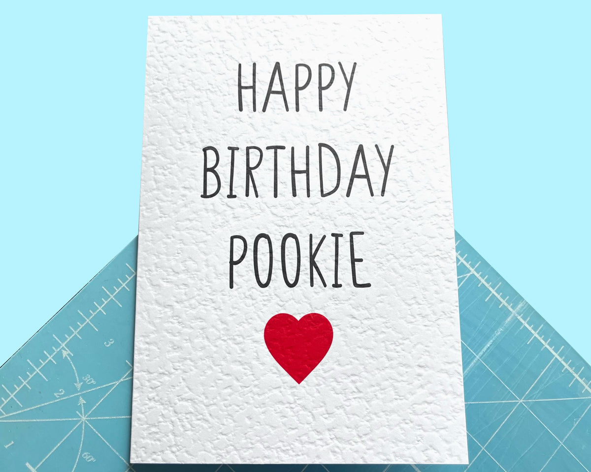 Pookie Card- Birthday Card For Partner - Boyfriend- Girlfriend