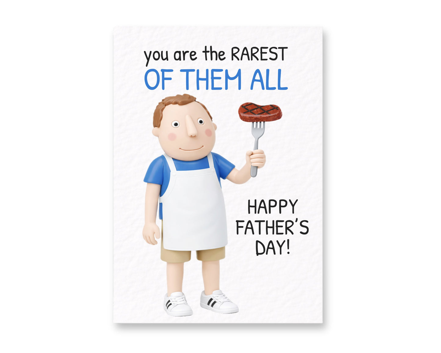Father's Day Funny Card: Cool Rarest Of Them All Dad Humorous Greeting Card, Joke Gift