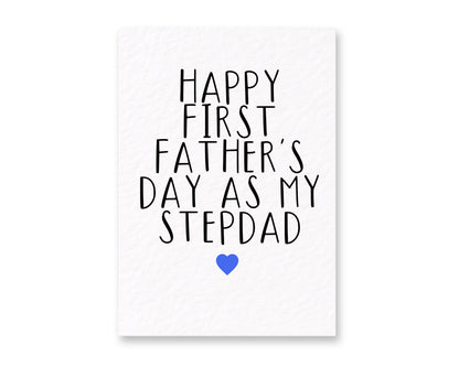 Father's Day Card: First Father's Day As My Stepdad, Gift For StepFather