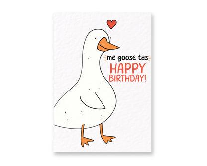 Cute Me Gustas Goose Birthday Card:I Like You Me Goose Tas Greeting Gift