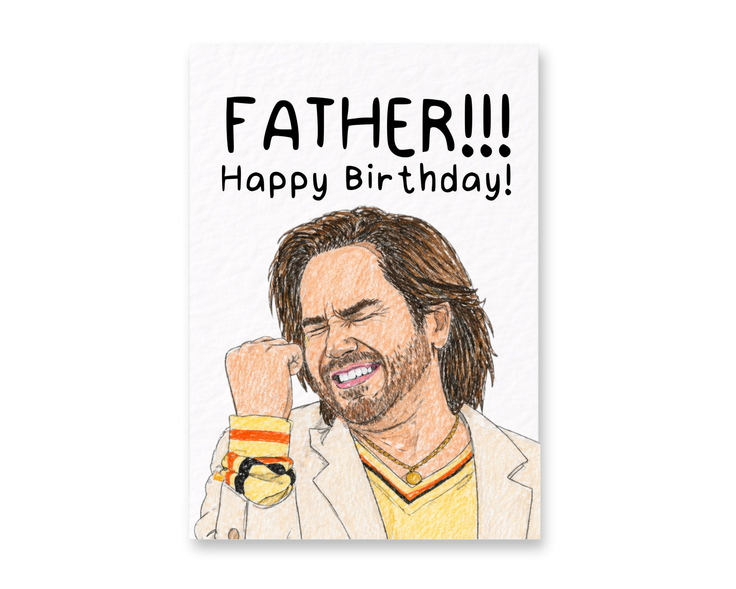 Funny TV Show Father Card Funny Birthday Gift, Fatherrr!