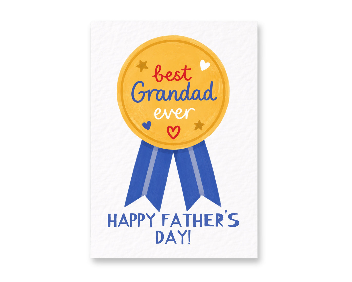 Best Grandad Ever Father’s Day Card, Cute Gold Medal Design for Grandpa, Funny & Thoughtful Fathers Day Card