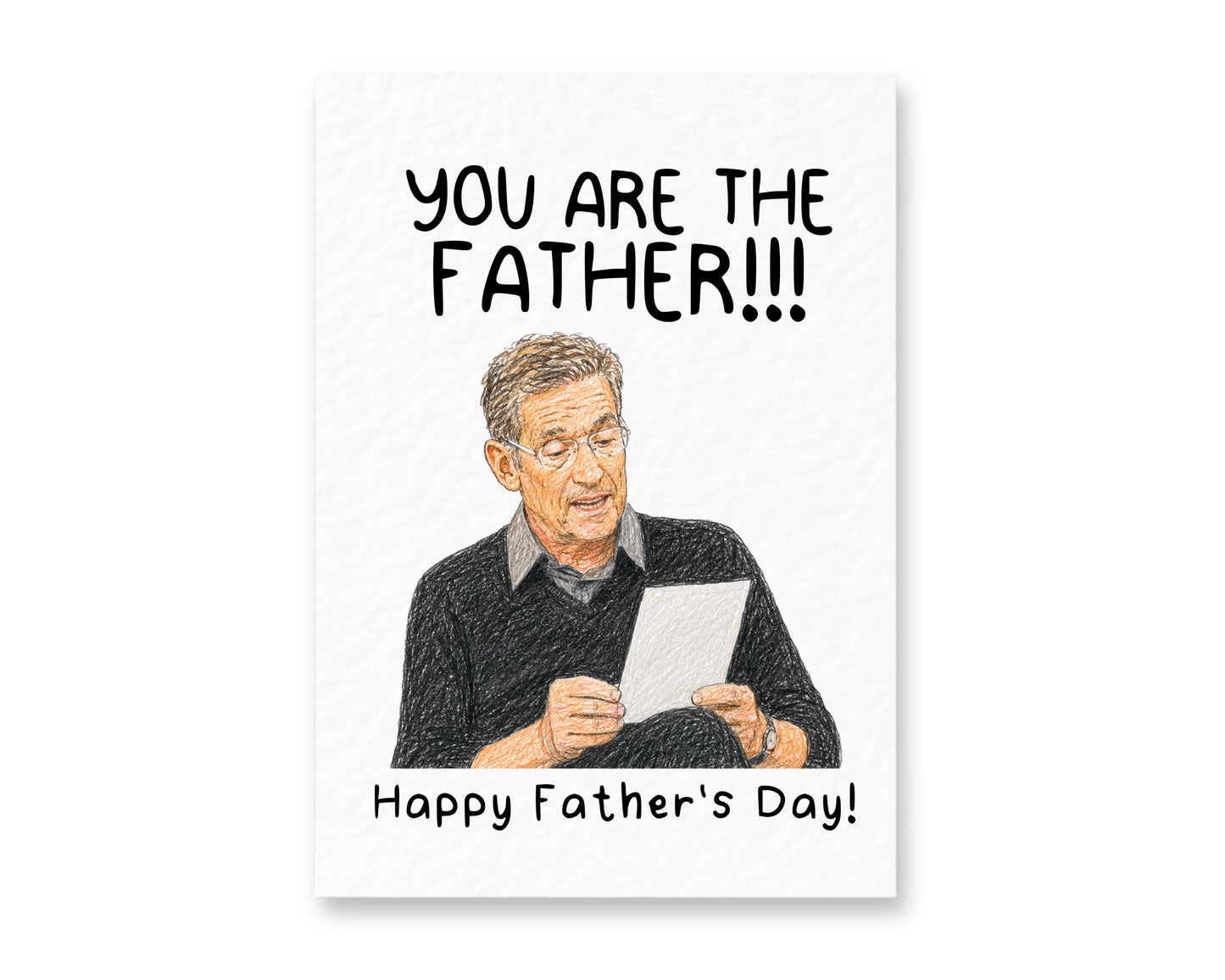 Funny You Are The Father!!! Father’s Day Card, Hand TV Show Greeting Gift