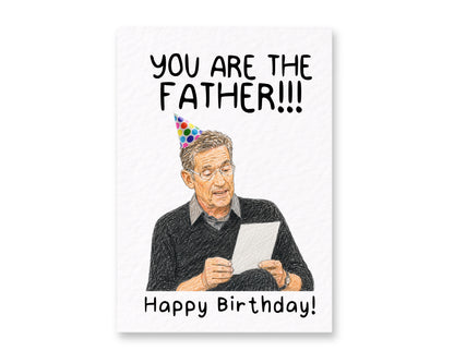 Funny You Are The Father!!! Birthday Card, Hand TV Show Greeting Gift