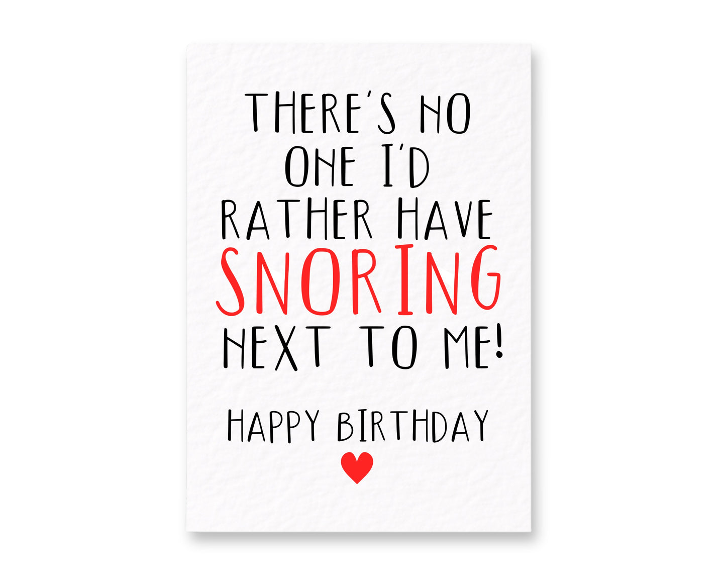 Funny Snoring Birthday Card, Boyfriend Birthday Card, Girlfriend Birthday Card, Husband, Wife Birthday Card, Funny Relationship