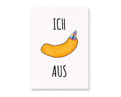Funny Peanut Birthday Card, Cute Peanut Card, Quirky Birthday Card, Funny Friend Birthday Card, Blank Birthday Card, Ich Aus
