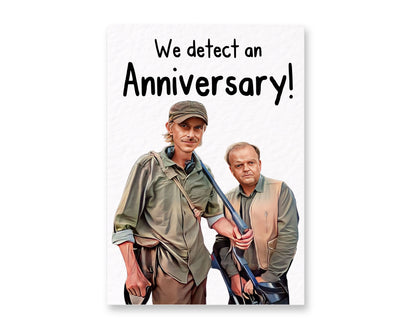 Detectorists Anniversary Greeting Card - Andy Stone- Lance - Funny Card -  BBC Show - Famous Comedy Show - Famous Actor