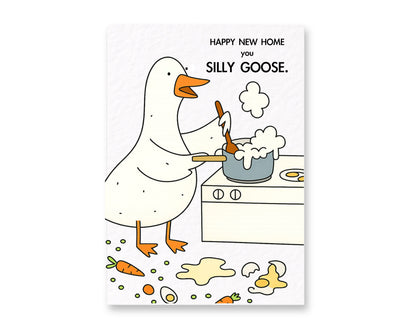Funny New Home Card, Goose Housewarming Card, Silly Goose Card, Congratulations New Home, Moving House Gift