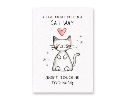 Funny Cat Card, Cat Lover Card, Cat Mum Card, Cute Funny Friendship Card