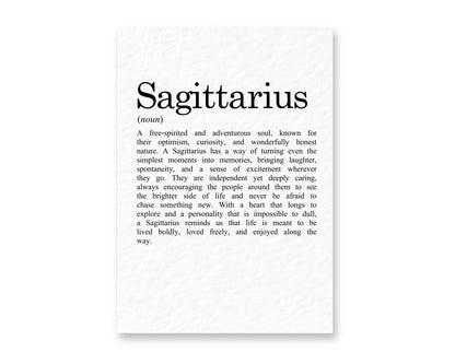Sagittarius Birthday Card, Zodiac Gift for Sagittarius, Sweet Card, Astrology Gift, Special Someone, Friend, Adventurous Soul, Unique Gift