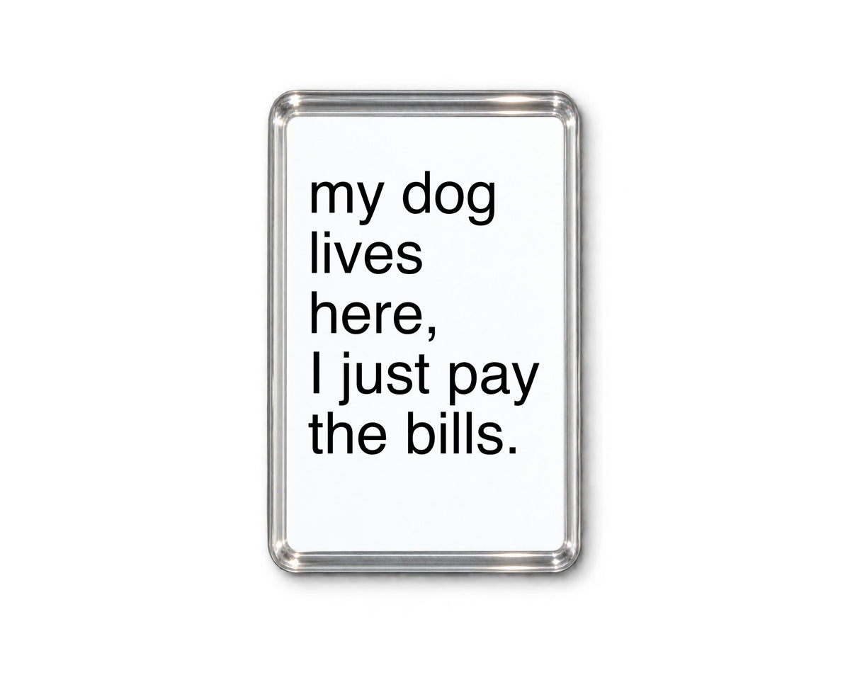Funny Dog Magnet, Dog Lover Gift, Pet Parent Present, Humorous Fridge Decor, Canine Keepsake, Quirky Home Accessory, Animal Lover Gift