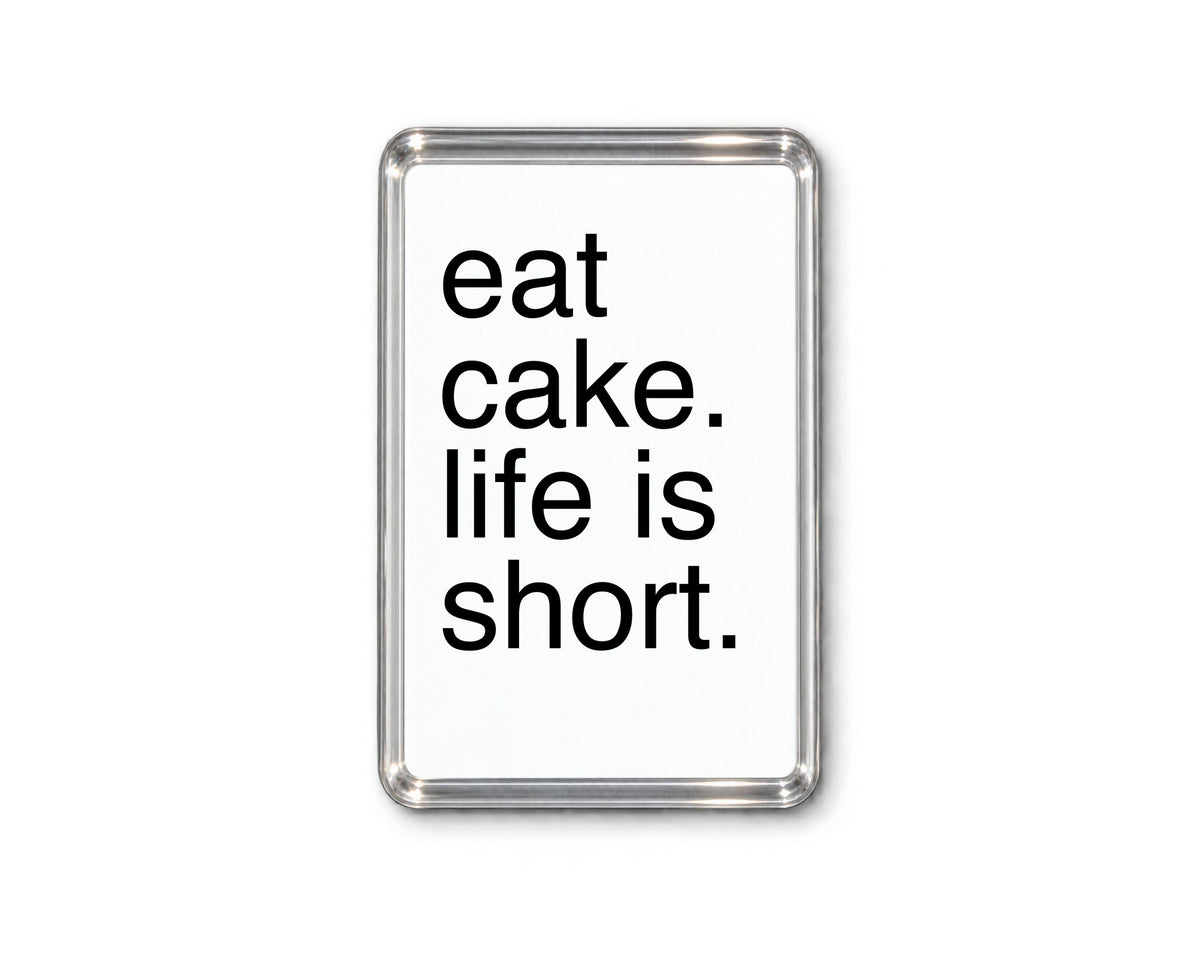 Funny Cake Magnet, Dessert Lover Gift, Funny Refrigerator Fridge Novelty Gift, Kitchen Keepsake, Humorous Foodie Accessory