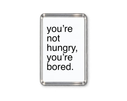Funny Food Magnet, Snack Lover Gift, Humorous Kitchen Refrigerator Decor, Fridge Accessory, Quirky Present, Foodie Keepsake, Novelty Decor