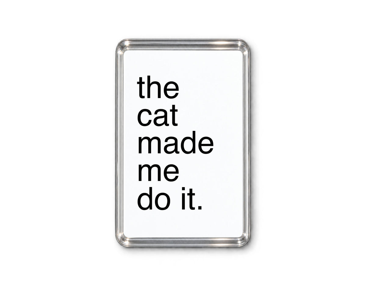 Funny Cat Magnet, Cat Lover Gift, Pet Parent Present, Humorous Fridge Decor, Feline Keepsake, Quirky Home Accessory, Sassy Animal