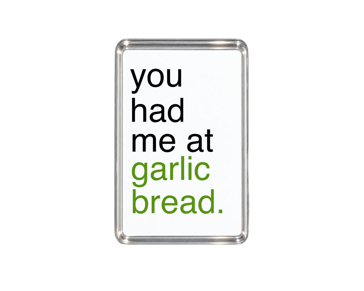 Funny Garlic Bread Magnet, Foodie Gift, Bread Lover Present, Humorous Kitchen Decor, Fridge Accessory, Italian Food Fan, Quirky Keepsake