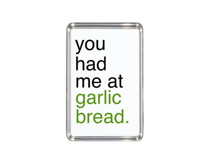 Funny Garlic Bread Magnet, Foodie Gift, Bread Lover Present, Humorous Kitchen Decor, Fridge Accessory, Italian Food Fan, Quirky Keepsake