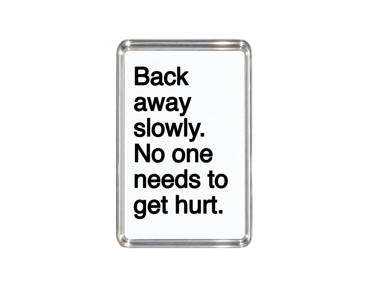 Funny Warning Magnet, Sarcastic Home Decor, Humorous House Gift, Cheeky Fridge Decor, Novelty Present, Witty Quote Keepsake