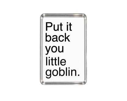 Funny Goblin Magnet, Sarcastic Gift, Quirky Fridge Decor, Fantasy Lover Present, Humorous Home Workplace Decor, Novelty Gift