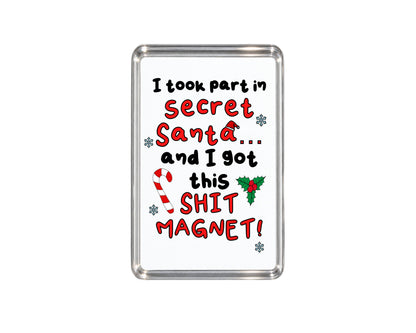 Secret Santa Fridge Magnet, Funny Christmas Gift, Secret Santa Funny Festive Gift, Christmas Stocking Filler, Work Colleague