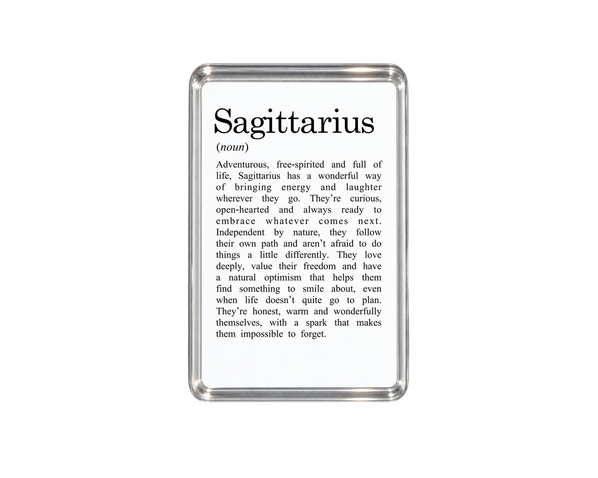 Sagittarius Zodiac Magnet, Astrology Gift, Horoscope Decor, Sagittarius Birthday Present, Fire Sign Accessory, Celestial Keepsake