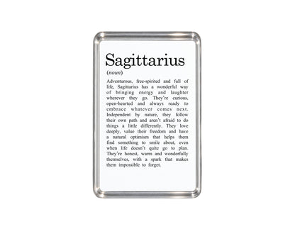 Sagittarius Zodiac Magnet, Astrology Gift, Horoscope Decor, Sagittarius Birthday Present, Fire Sign Accessory, Celestial Keepsake