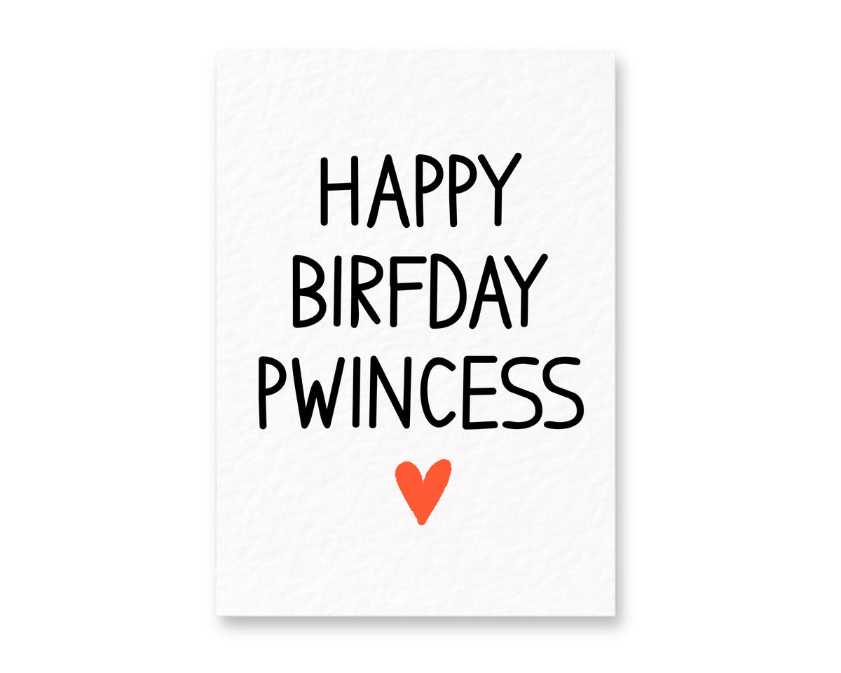 Happy Birthday Pwincess Funny Meme Princess Greeting Card