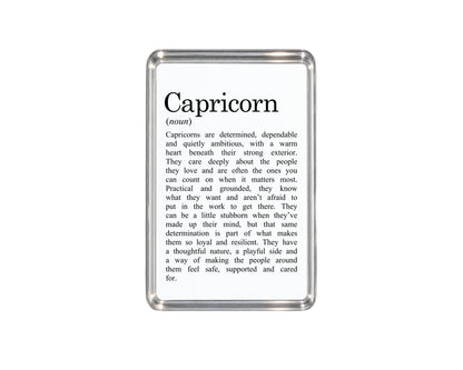 Capricorn Zodiac Magnet, Astrology Gift, Horoscope Decor, Capricorn Birthday Present, Earth Sign Accessory, Celestial Keepsake, Goat