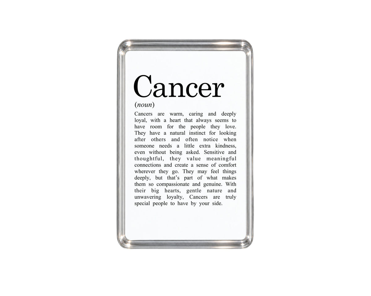 Cancer Zodiac Magnet, Astrology Gift, Horoscope Keepsake, Water Sign Decor, Birthday Present, Crab Zodiac, Celestial Home Accessory