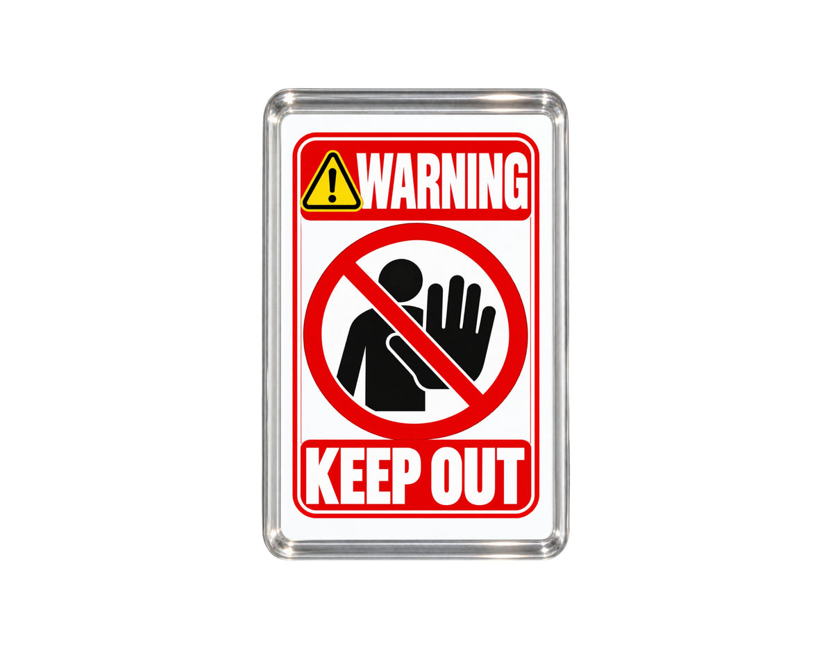 Warning Keep Out Magnet, No Entry Magnet, Do Not Disturb Sign, Novelty Warning, Home Decor, Office Magnet, Funny Gift, Boundary Sign