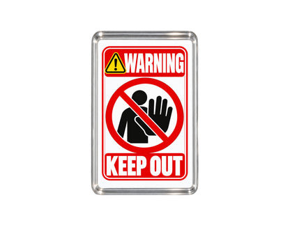 Warning Keep Out Magnet, No Entry Magnet, Do Not Disturb Sign, Novelty Warning, Home Decor, Office Magnet, Funny Gift, Boundary Sign