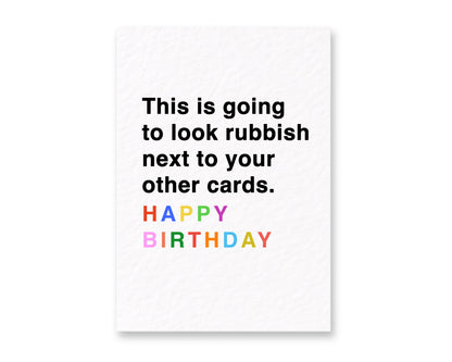 Funny Birthday Card, Sarcastic Greeting, Humorous Present, Cheeky Celebration, Witty Occasion Card