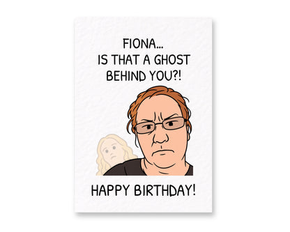 Funny Meme Birthday Card, Quirky Greeting Card, Is That A Ghost/Spirit In The Background